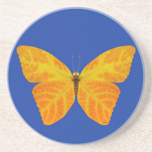 Porta-copos Aspen Leaf Butterfly 3 (Frente)
