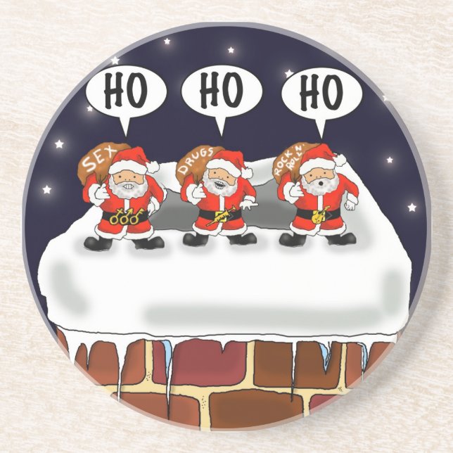 Porta copos "ataque das Mini-Santa" - por Kev (Frente)