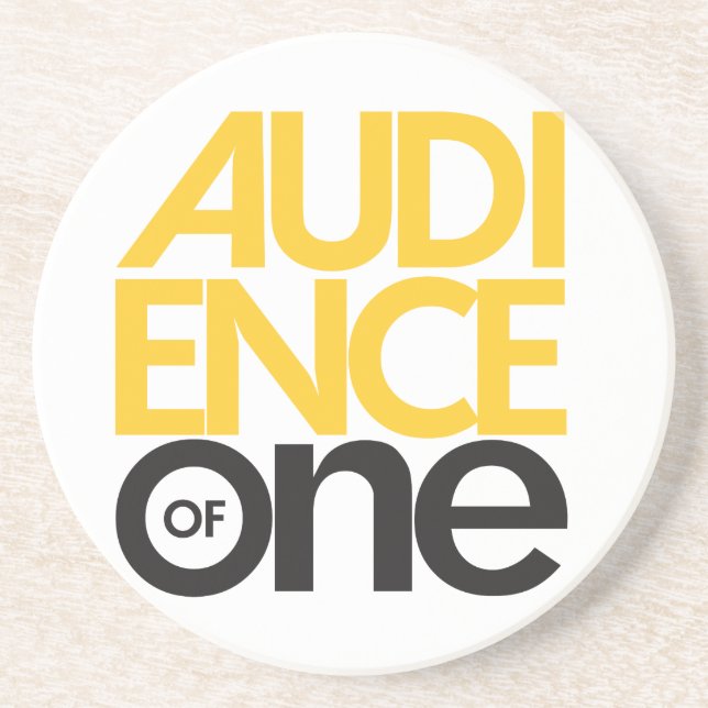 Porta-copos Audiência de uma (Frente)