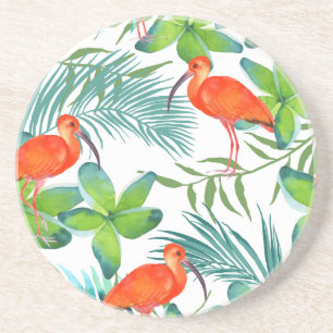 Porta-copos Aves aquáticas: padrão de colheita sem costura.