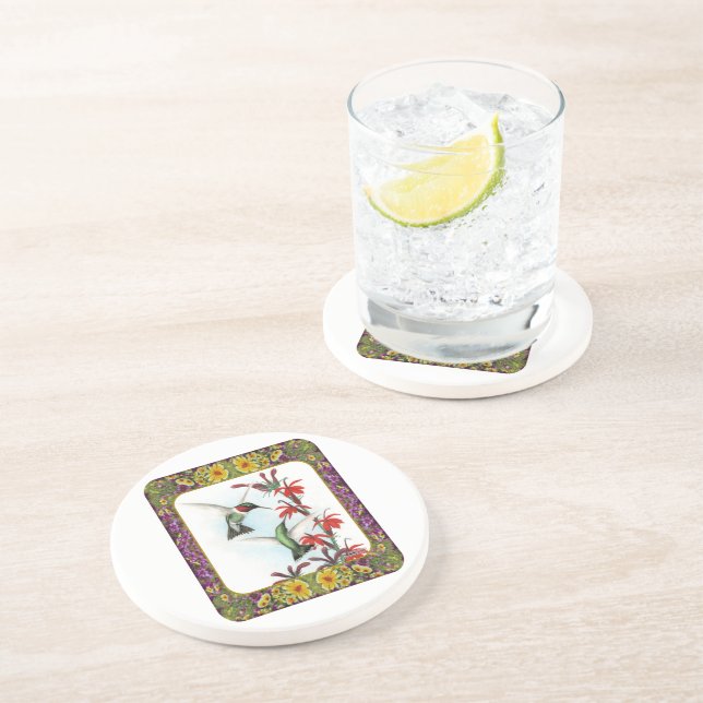 Porta-copos Aves e Flores Hummingbird #5 (Lateral)