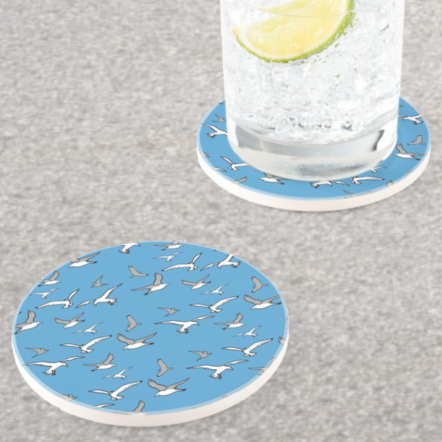 Porta-copos Aves - Um bando de gaivotas (Criador carregado)