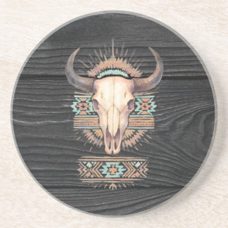 Porta-copos Aztec Boho Skull