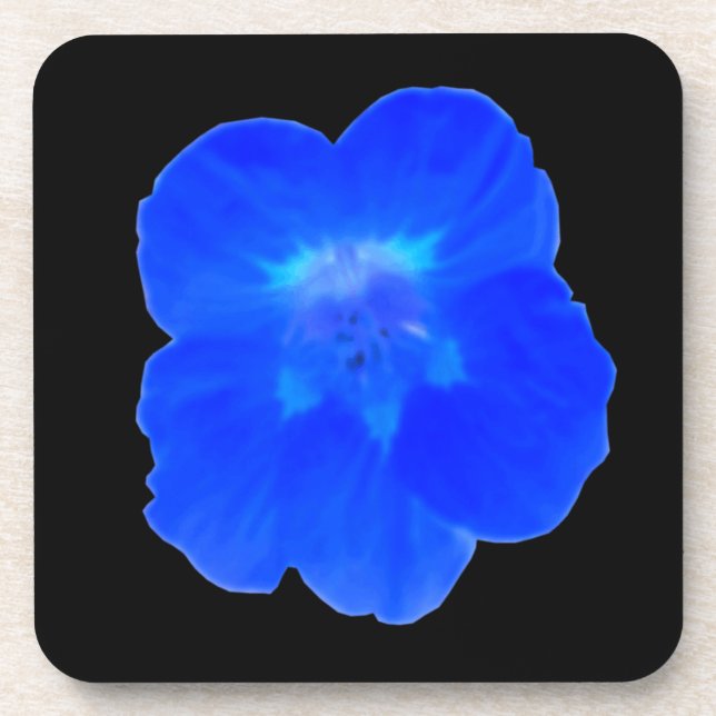 Porta copos azul de Nasturtium Cork (Frente)