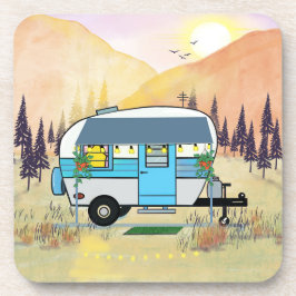 Porta copos azul do reboque