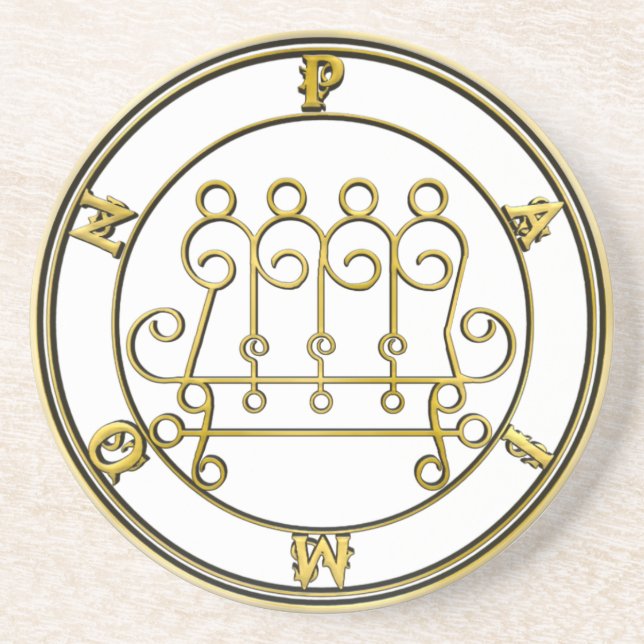 Porta-copos Azulejo Altar do Rei Paimon Goetia Sandstone (Frente)