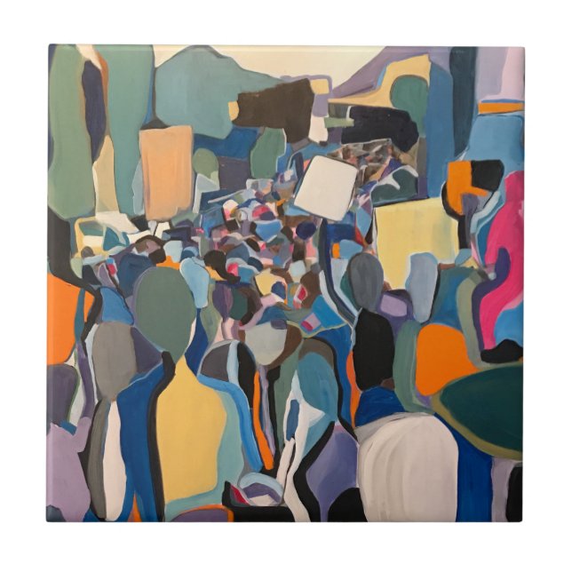 PORTA COPOS AZULEJO DECORATIVA (Frente)