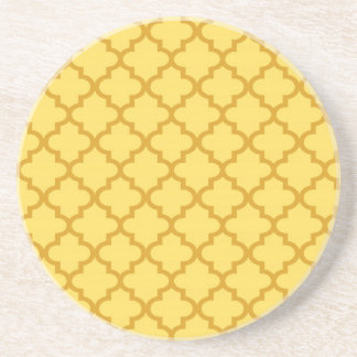 Porta-copos Azulejo marroquino amarelo padrão geométrico moder