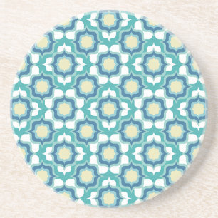 Porta-copos Azulejo Mediterrâneo Retro Azul Branco