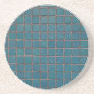 Porta-copos azulejos com manchas azuis