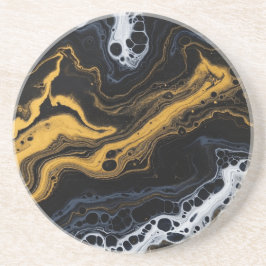 Porta-copos Azulejos decorativos de Abstrato de luxo - Preto, 