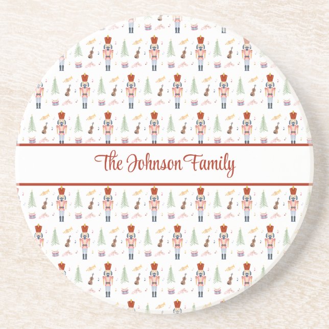 Porta-copos Balé personalizado Nutcracker Music Holiday Drink (Frente)