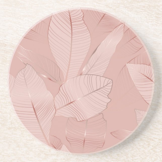 Porta-copos Banana, palmeiras: cobre brilhante. (Frente)