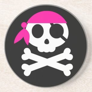 Porta-copos Bandana de Caveira de Esqueleto Pirata