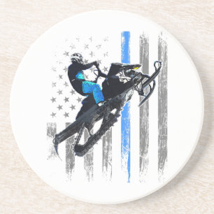 Porta-copos Bandeira Americana Snowmobile Shirt Men Snowmobile