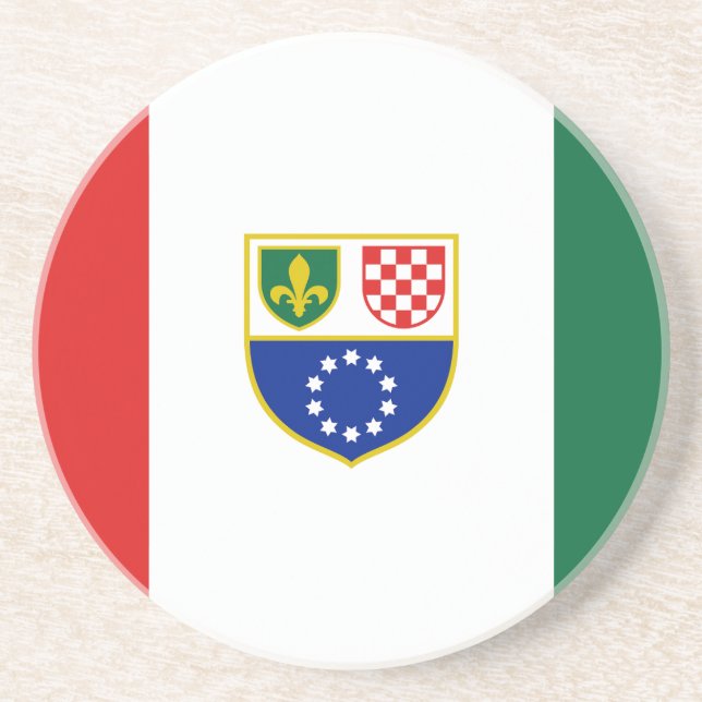Porta-copos Bandeira da Bósnia-Herzegovina (Frente)