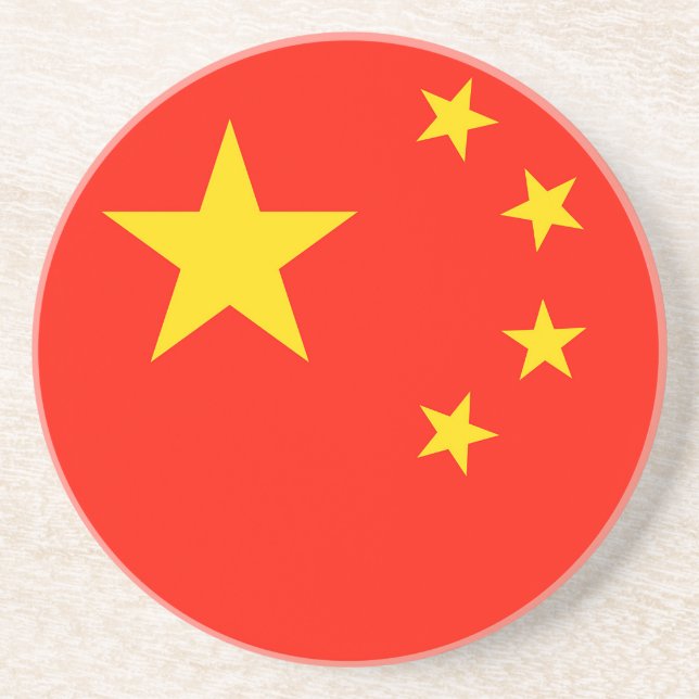 Porta-copos Bandeira da China - Alta Qualidade (Frente)