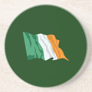 Porta-copos Bandeira da Irlanda Suporte de Arenito