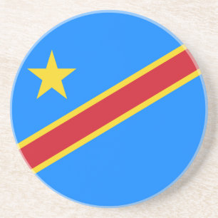 Porta-copos Bandeira da Kinshasa do Congo