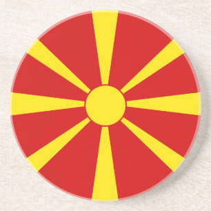 Porta-copos Bandeira da Macedônia do Norte