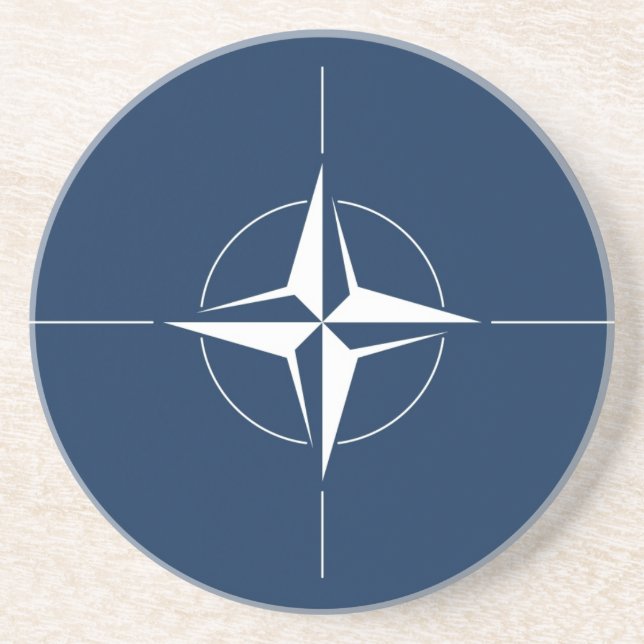 Porta-copos Bandeira da NATO (Frente)
