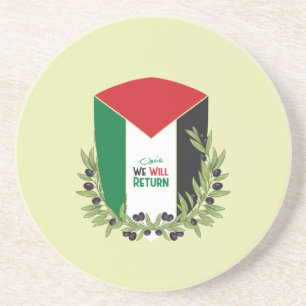 Porta-copos Bandeira da Palestina e Ramos Olivais