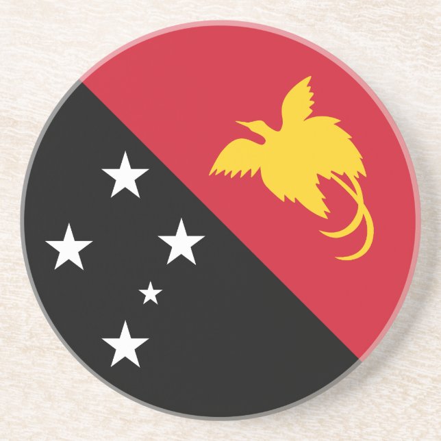 Porta-copos Bandeira da Papua-Nova Guiné (Frente)