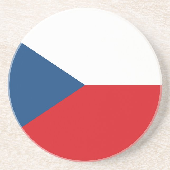 Porta-copos Bandeira da República Checa (Frente)