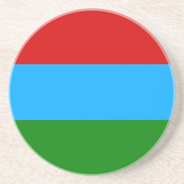 Porta-copos Bandeira da República da Carélia (Frente)
