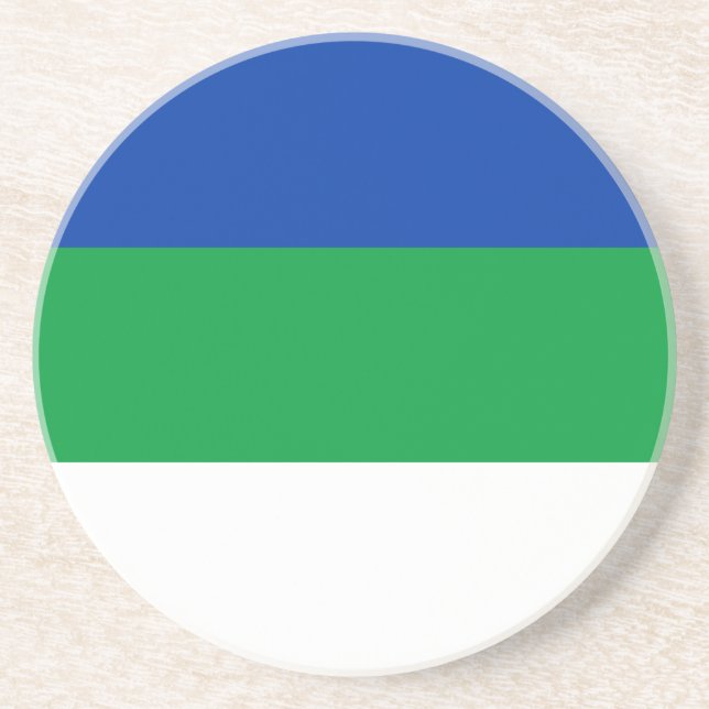 Porta-copos Bandeira da República Komi (Frente)