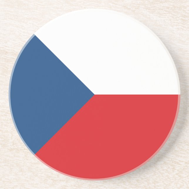 Porta-copos Bandeira da República Tcheca (Frente)