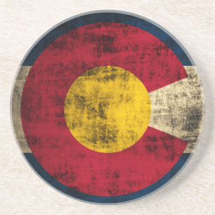 Porta-copos Bandeira de Colorado do Grunge