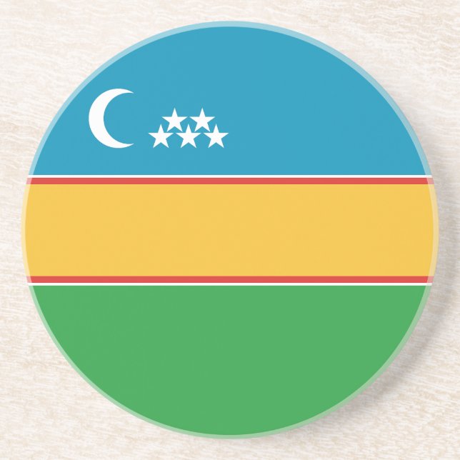 Porta-copos Bandeira de Karakalpakstan (Frente)