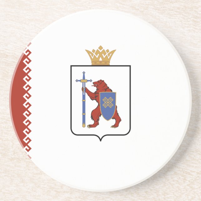 Porta-copos Bandeira de Mari El (Frente)