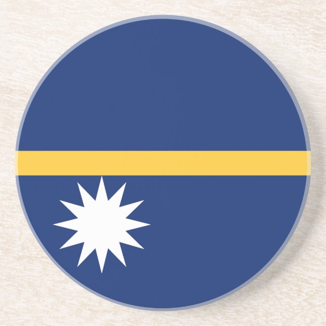 Porta-copos Bandeira de Nauru (Frente)