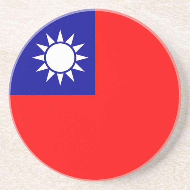 Porta-copos Bandeira de Taiwan (Frente)