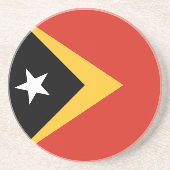 Porta-copos Bandeira de Timor Leste (Frente)