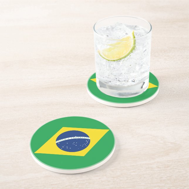 Porta-copos Bandeira do Brasil (Lateral)