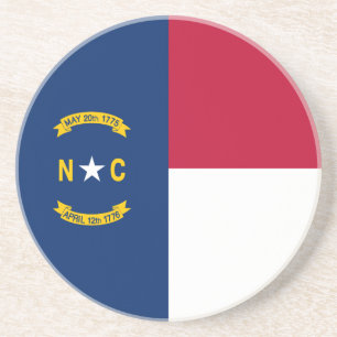 Porta-copos Bandeira do Estado da Carolina do Norte
