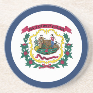 Porta-copos Bandeira do Estado da Virgínia Ocidental