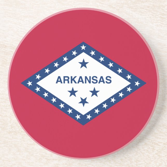 Porta-copos Bandeira do estado de Arkansas (Frente)