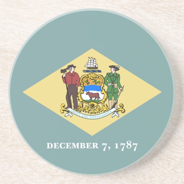 Porta-copos Bandeira do Estado de Delaware (Frente)