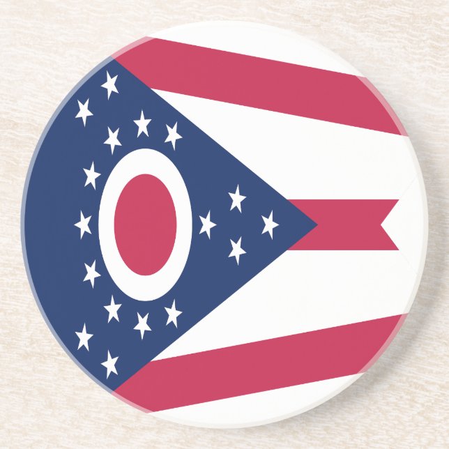 Porta-copos Bandeira do Estado de Ohio (Frente)