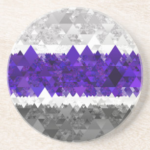 Porta-copos Bandeira do Orgulho Boho Geométrico Mod Retro Grey