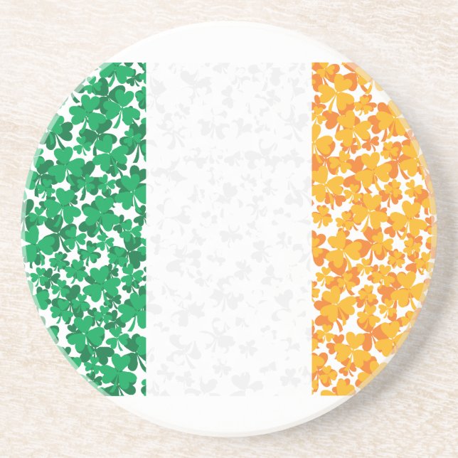 Porta-copos Bandeira dos Shamrocks da Irlanda (Frente)