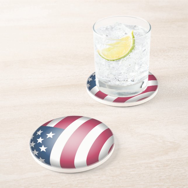 Porta-copos Bandeira legal, Patriótica dos Estados Unidos da A (Lateral)