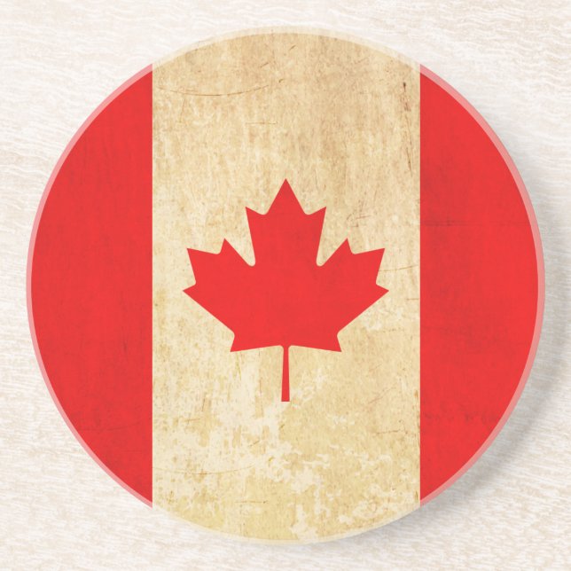 Porta-copos Bandeira Nacional Patriótica Original do CANADÁ (Frente)