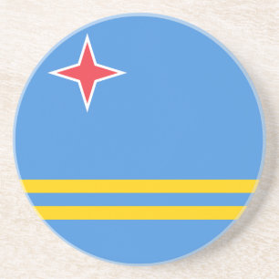 Porta-copos Bandeira Patriótica de Aruba