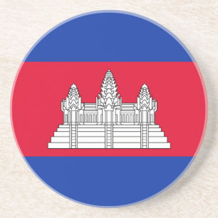 Porta-copos Bandeira Patriótica do Camboja