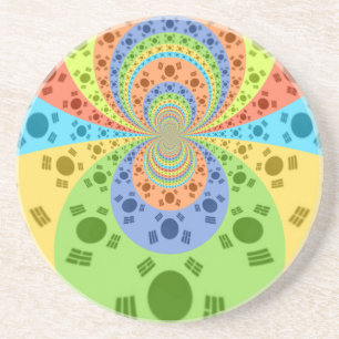 Porta-copos Bandeira Sul-Coreana Inspirou Abstrato Art Impress